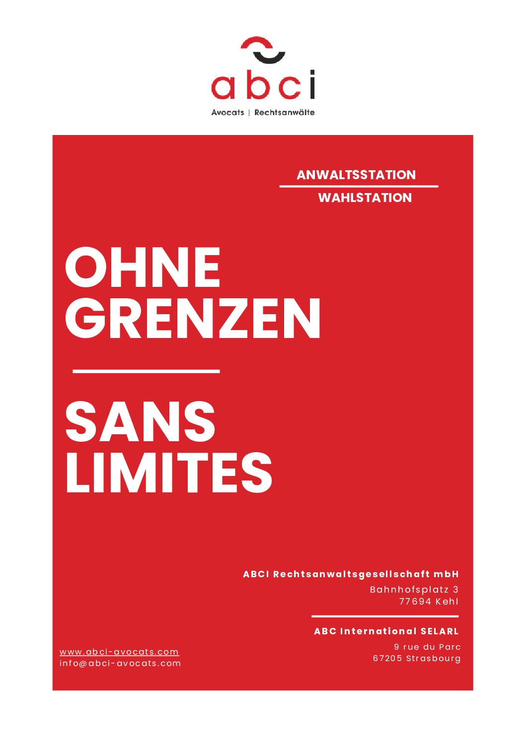 abci Rechtsreferendar / Rechtsreferendarin (m/w/d)